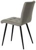 Polsterstuhl Matteo Dunkelgrau Leinenoptik - Dunkelgrau/Schwarz, MODERN, Holz/Textil (43/83/55cm) - Ondega