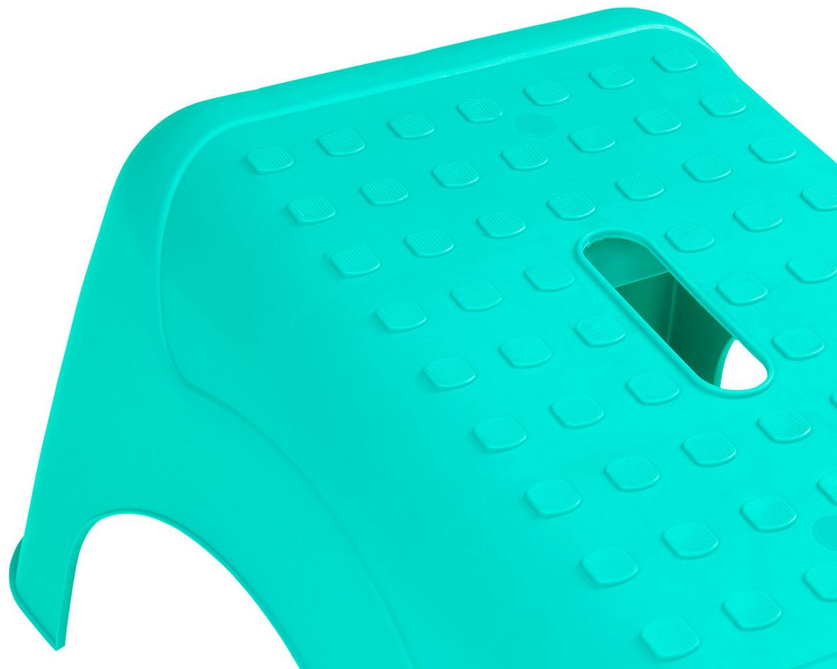 Tritthocker Misty Kunststoff Türkis H: 23,5 Cm Rutschfest - Türkis, Basics, Kunststoff (44/23,5/31cm)
