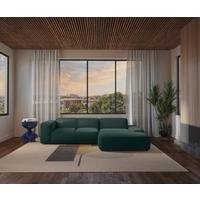 Ecksofa Hannah Grün 304x200 cm - Schwarz/Grün, Design, Textil (304/200cm) - MID.YOU