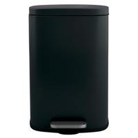 Treteimer Akira 30l Schwarz Metall Lbh: 34,3x23,5x62,9 - Schwarz, Basics, Kunststoff/Metall (34,3/23,5/62,9cm) - Spirella