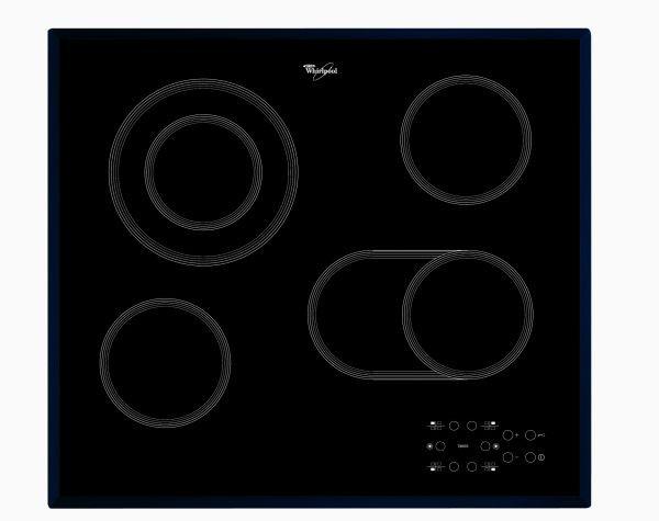 Beépíthető Főzőlap Üvegkerámia - fekete, Üveg/fém (58/46/4,25cm) - Whirlpool