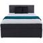 Boxbett Carolina 140x200 Grau - Schwarz/Grau, KONVENTIONELL, Holz/Textil (143/105/209cm) - Carryhome Boxbett Carolina 140x200 Grau - Schwarz/Grau, KONVENTIONELL, Holz/Textil (143/105/209cm) - Carryhome