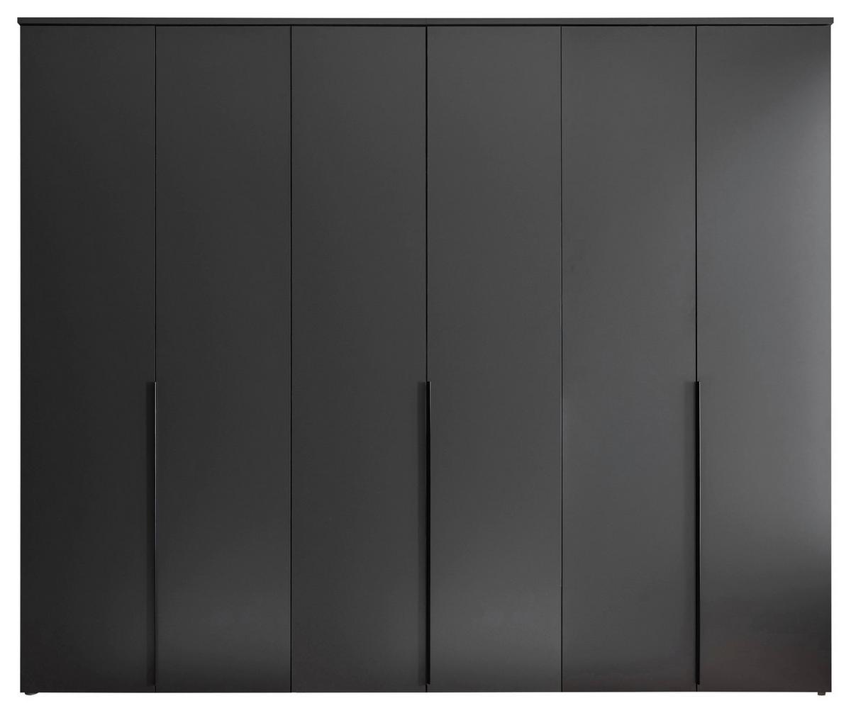 Drehtürenschrank 270 Cm Kevo Graphitfarben - Graphitfarben, MODERN, Holzwerkstoff (270/225/52cm) - Carryhome