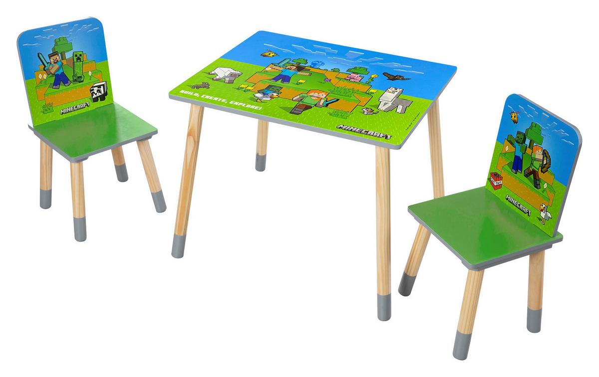 Kindersitzgruppe Minecraft - Multicolor, MODERN, Holz/Holzwerkstoff (60/50/49cm) - Minecraft