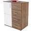 Kommode Ina 02 B:88cm Kraft Eiche Dunkel Dekor/ Weiß - Eichefarben/Weiß, MODERN, Holzwerkstoff (88,2/95,2/38,3cm) Kommode Ina 02 B:88cm Kraft Eiche Dunkel Dekor/ Weiß - Eichefarben/Weiß, MODERN, Holzwerkstoff (88,2/95,2/38,3cm)