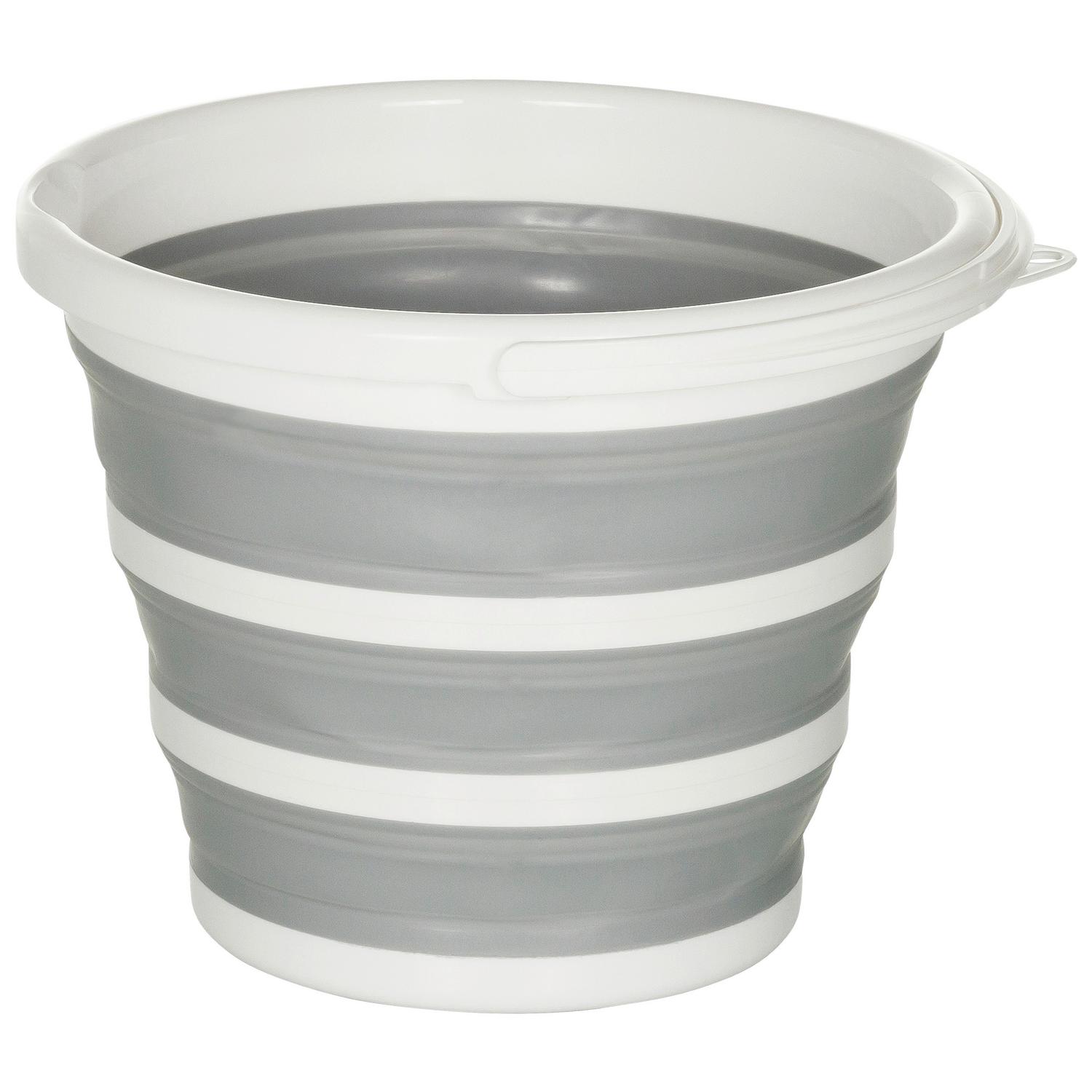 Eimer Clean Silr Grau, Weiß 25 cm