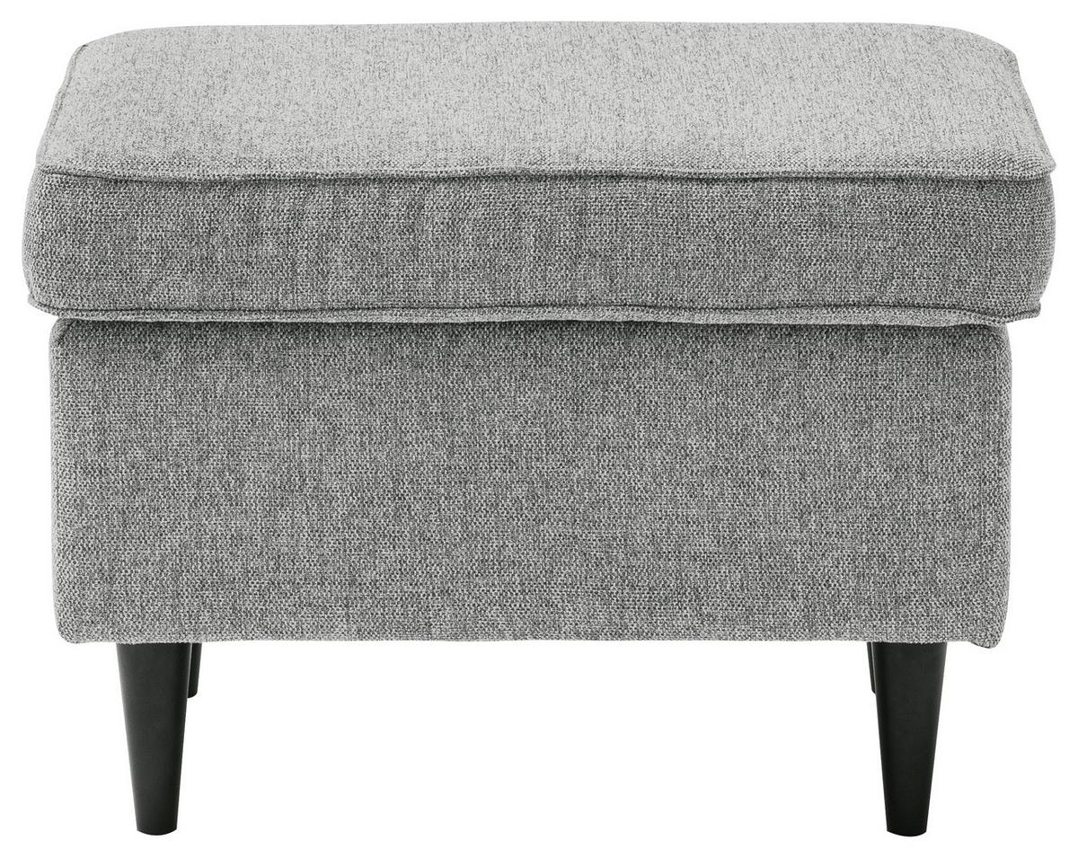 Hocker Oskar - Schwarz/Grau, Basics, Holzwerkstoff/Textil (63/43/42cm) - MID.YOU