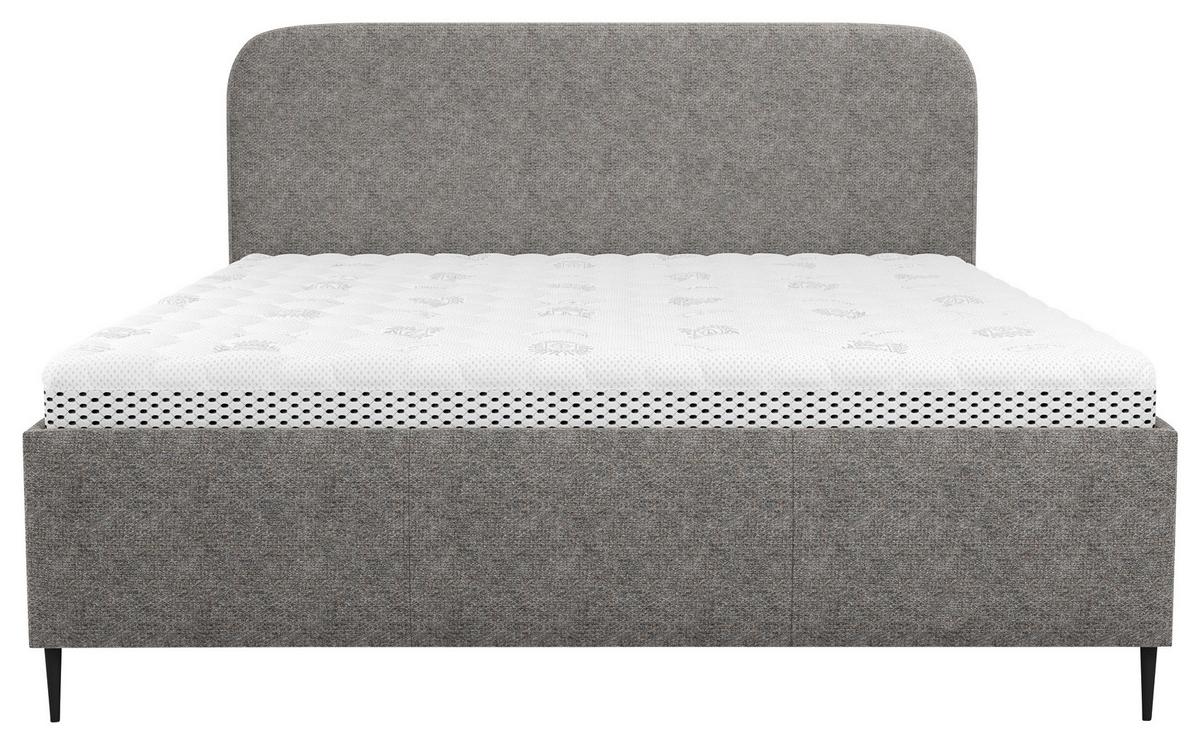 Polsterbett Mit Lattenrost 160x200 Cm Bendi Ii Taupe - Taupe/Schwarz, MODERN, Holz/Holzwerkstoff (160/200cm) - MID.YOU