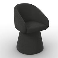 STOLIČKA S PODRÚČKAMI MAIA - čierna, Modern, kov/textil (60/84,5/59cm) - Bessagi Home