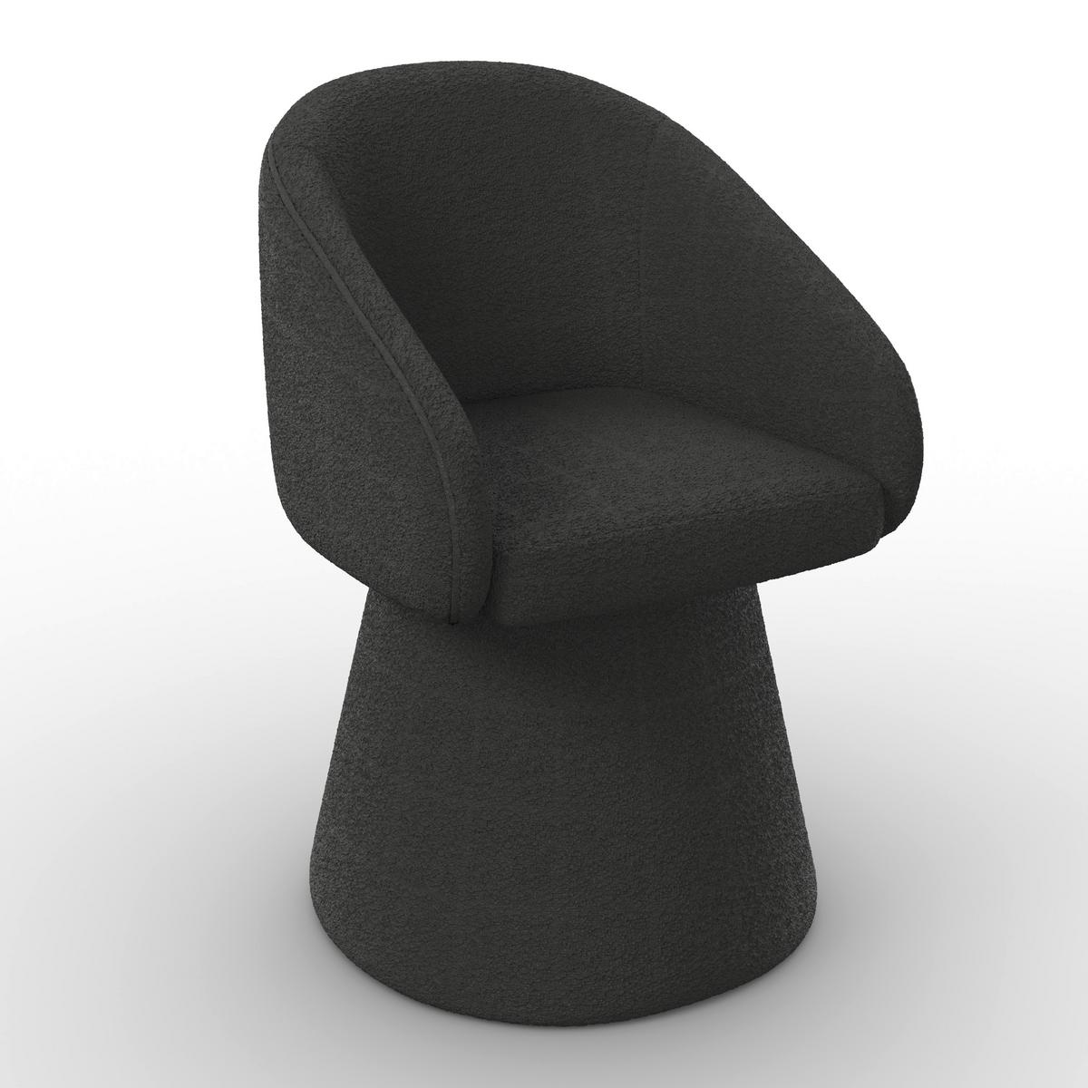 STOLIČKA S PODRÚČKAMI MAIA - čierna, Modern, kov/textil (60/84,5/59cm) - Bessagi Home