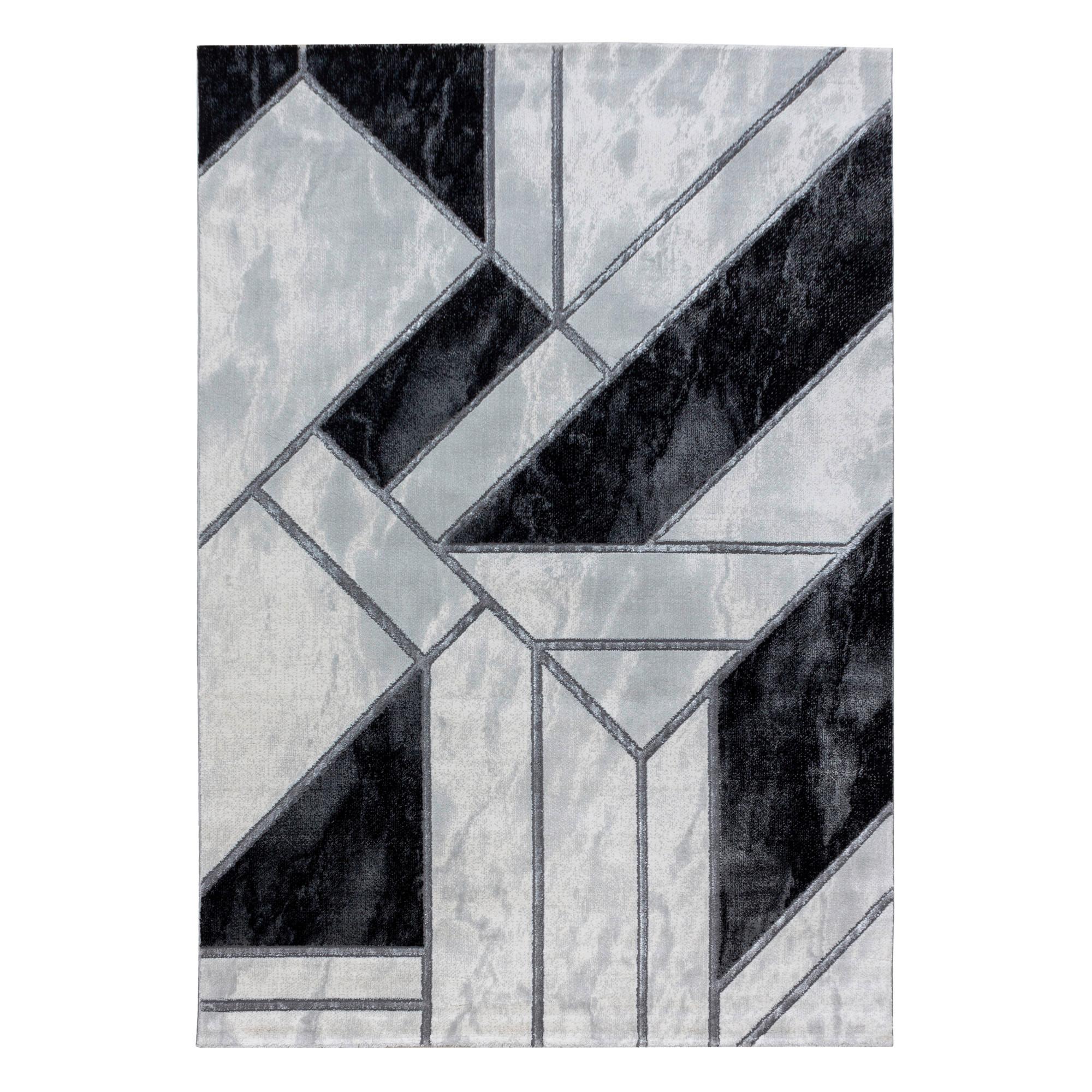 Webteppich Silberfarben Naturfaser Naxos 240x340 Cm