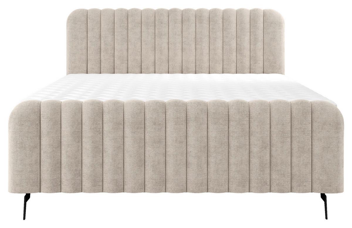 Boxbett Liam Naturfarben 180x200 Cm - Schwarz/Naturfarben, MODERN, Holz/Holzwerkstoff (180/200cm) - MID.YOU