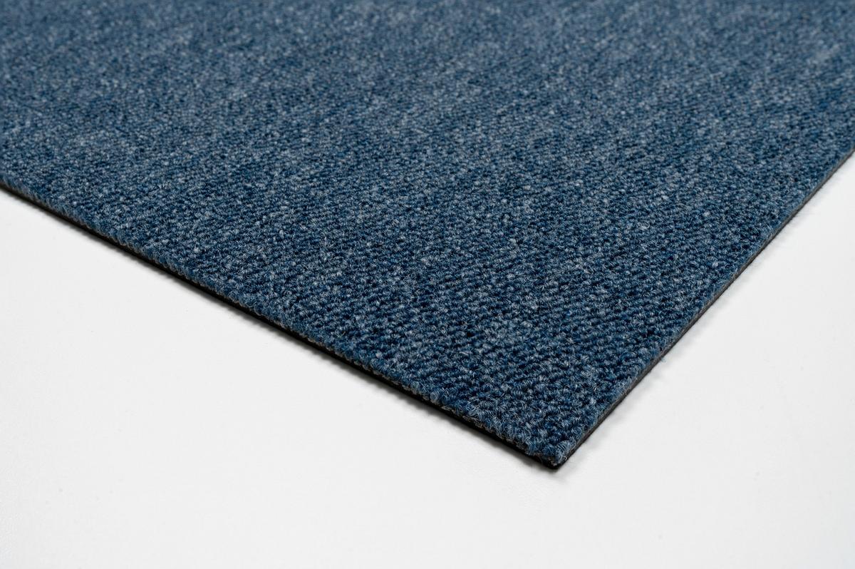 Teppichfliese Hellblau Sparkle 50x50cm Florhöhe 3,5mm - Hellblau, Basics, Textil (50/50cm)