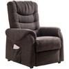 Fernsehsessel Nino Dunkelbraun B: 76 Cm - Dunkelgrün/Dunkelbraun, Design, Holz/Textil (76/106/94cm) - Livetastic