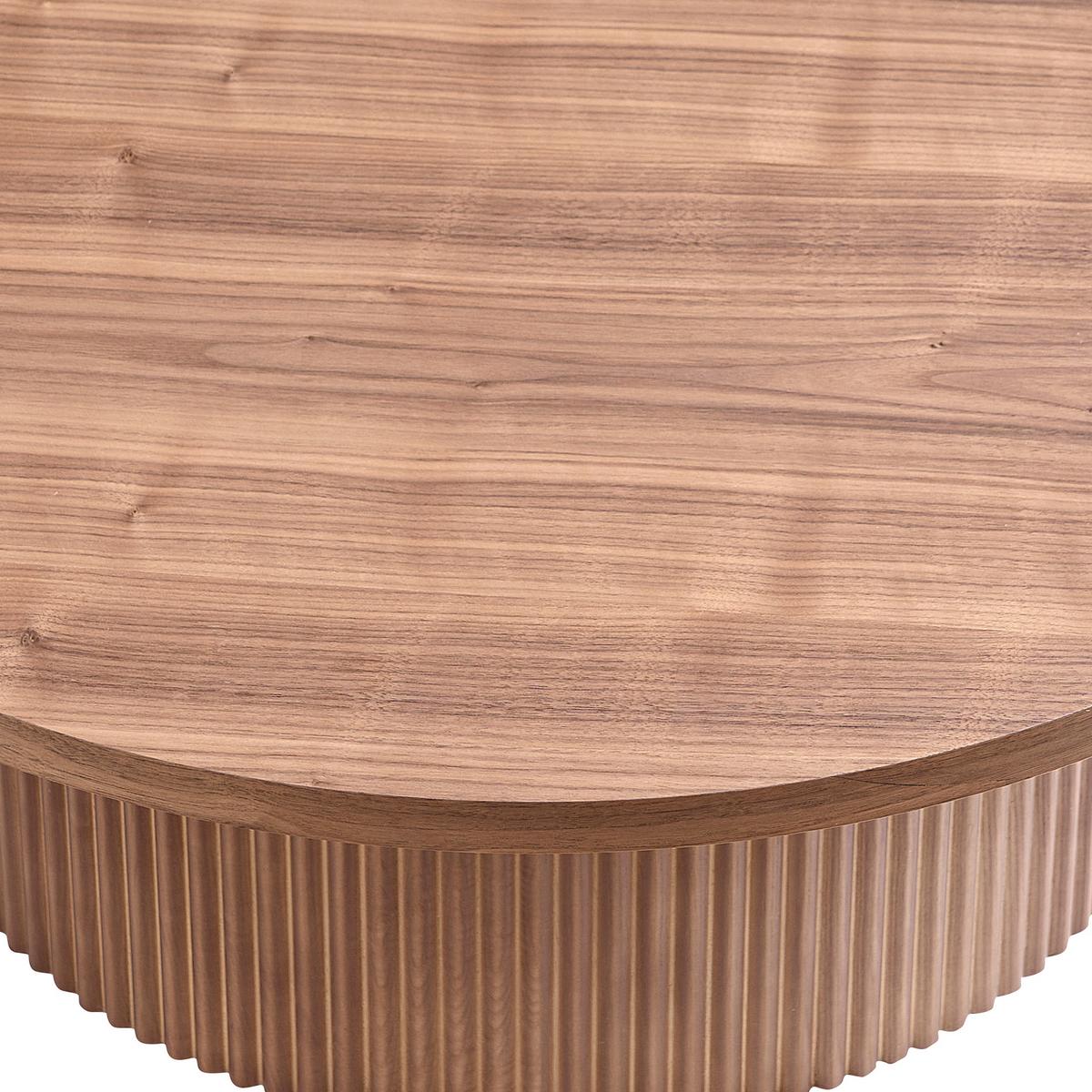 Couchtisch Walnussfarben D: 85 Cm - Walnussfarben, MODERN, Holzwerkstoff (85/85/33cm) - Livetastic