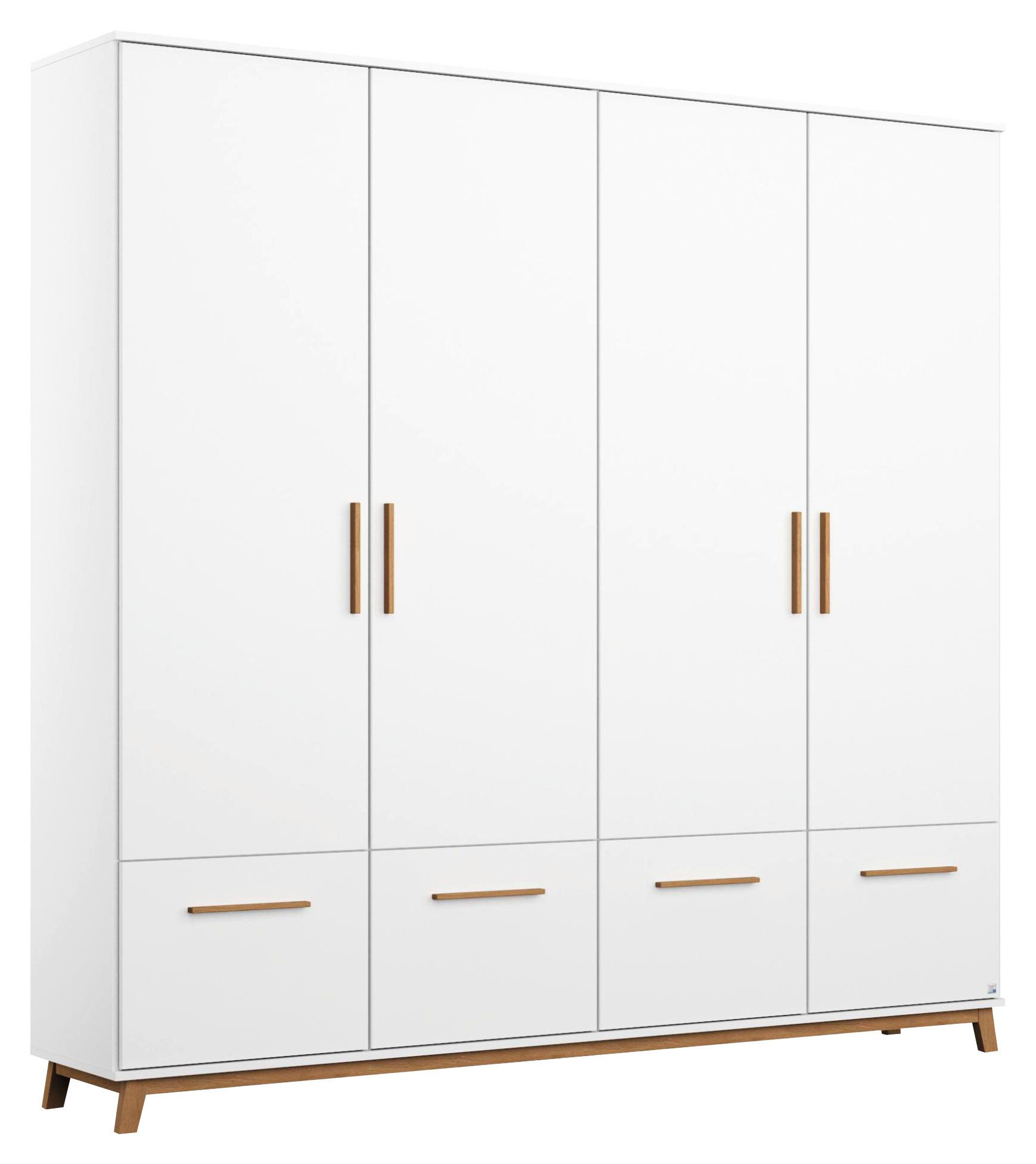 Drehtürenschrank 181 cm Carlsson Weiß