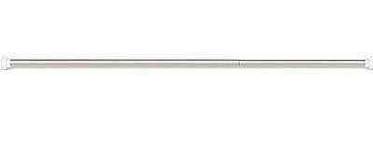 Duschvorhangstange Weiß ausziehbar L: 70-120 cm - Weiß, Metall (70cm)