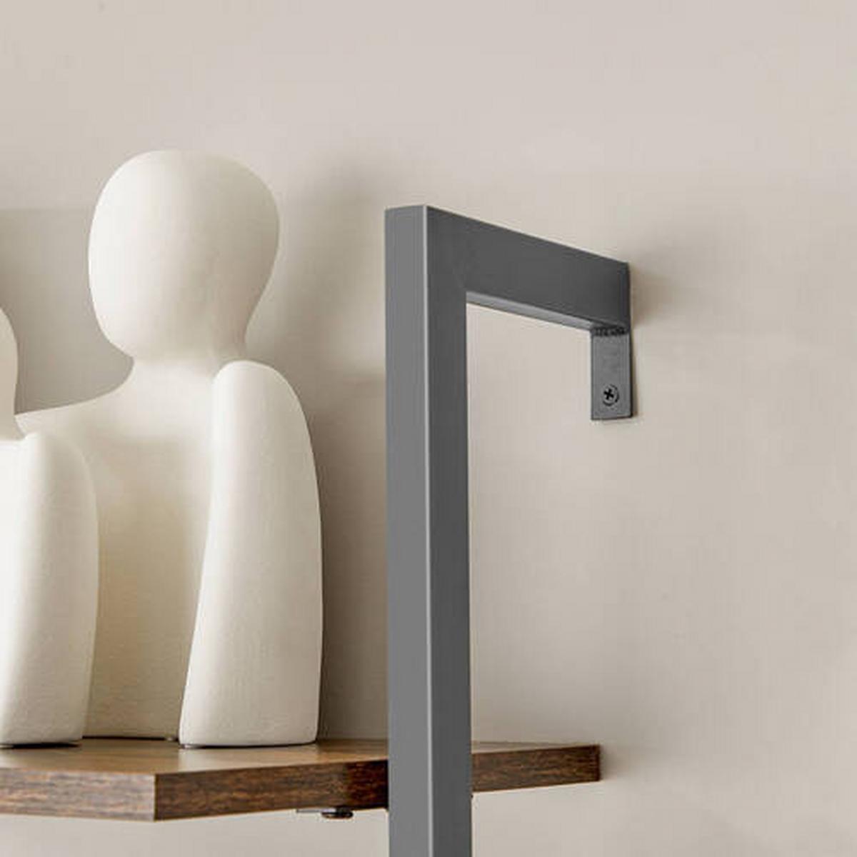 Regal Regal B: 60 cm Braun/Schwarz - Schwarz/Braun, Trend, Holzwerkstoff (60/204,8/30cm) - Boxxx