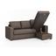 Wohnlandschaft Cristiano ca. 220x150 cm - Braun, Basics, Textil (220/150cm) - Carryhome Wohnlandschaft Cristiano ca. 220x150 cm - Braun, Basics, Textil (220/150cm) - Carryhome