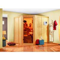 Sauna Toulon Mit Ext. Steuerung 196x198x178 Cm - Naturfarben, MODERN, Holz (196/198/178cm) - Karibu