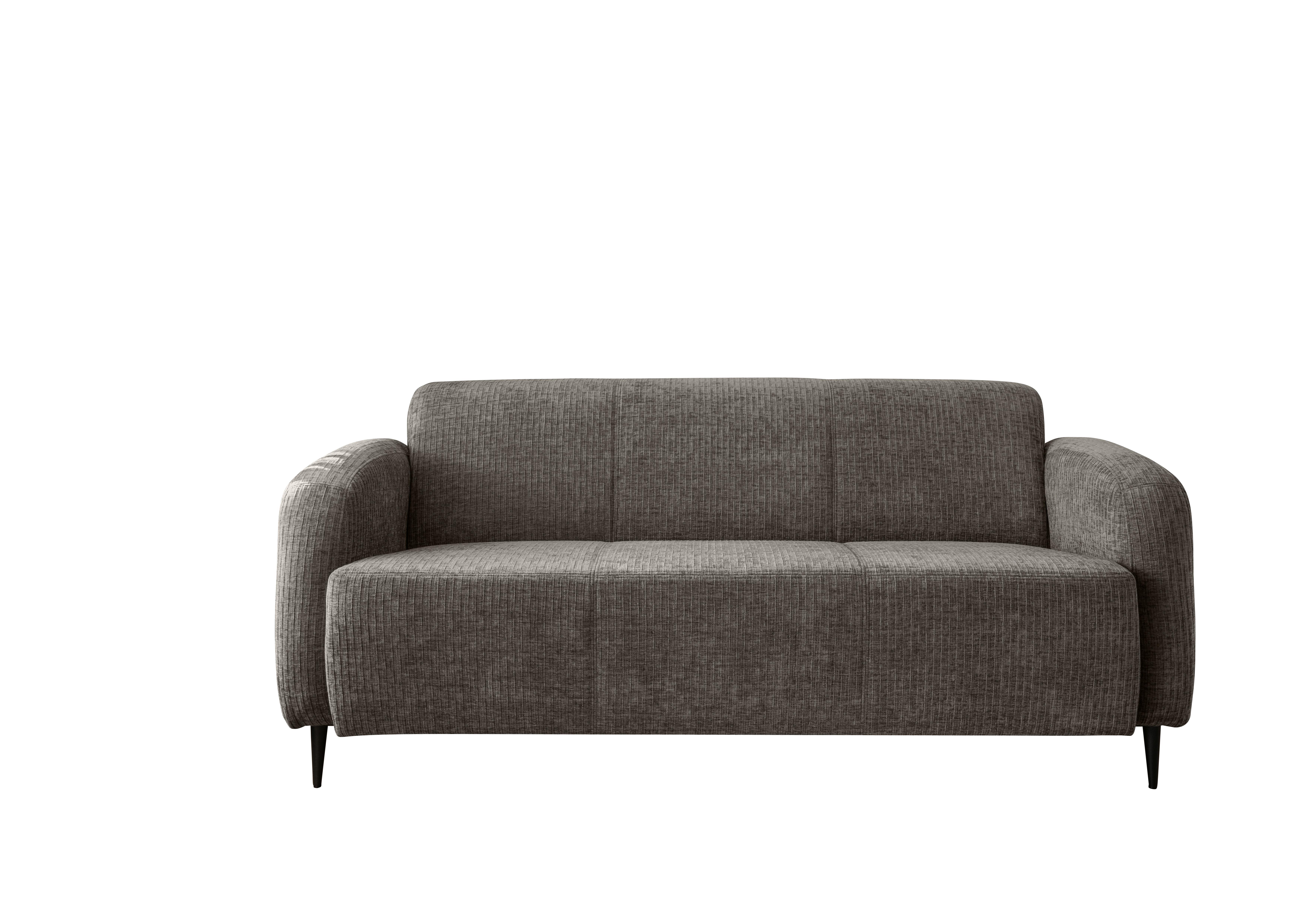 3-Sitzer-Sofa Marone Graubraun B: 180cm - Graubraun/Schwarz, MODERN, Textil (180/76/90cm) - Livetastic