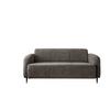 3-Sitzer-Sofa Marone Graubraun B: 180cm - Graubraun/Schwarz, MODERN, Textil (180/76/90cm) - Livetastic