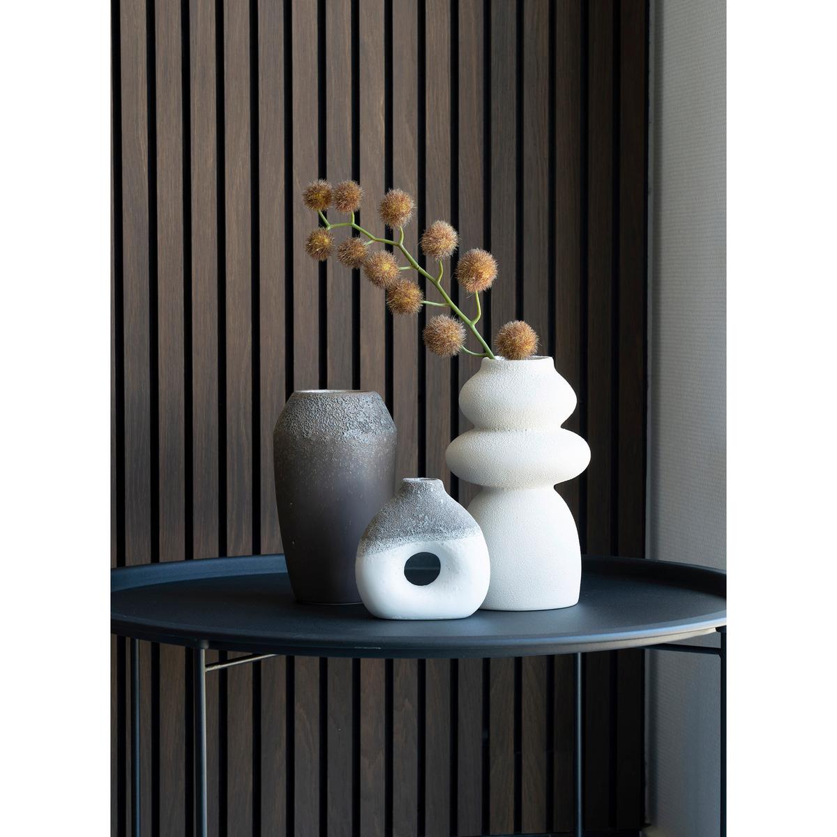 VASE Beige B: 14,5 cm - Beige, Design, Keramik (14.5/26.5/14.5cm)