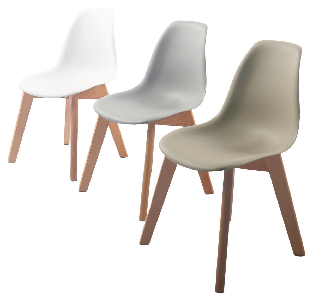Dětská židle STEVE kašmírová - šampaňská, Moderní, dřevo/plast (32/57/32cm) - Based
