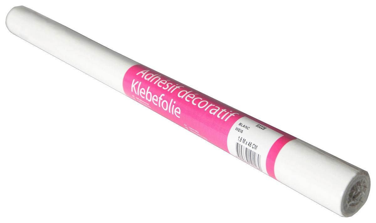 Klebefolie Uni Weiß Basic-Line 45x150 cm - Weiß, KONVENTIONELL, Kunststoff (45/150cm)