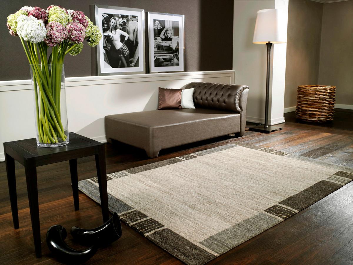 Orientteppich Naturfarbe Seide Natura Silk Greny 200x250 cm - Braun/Naturfarben, KONVENTIONELL, Textil (200/250cm) - Cazaris