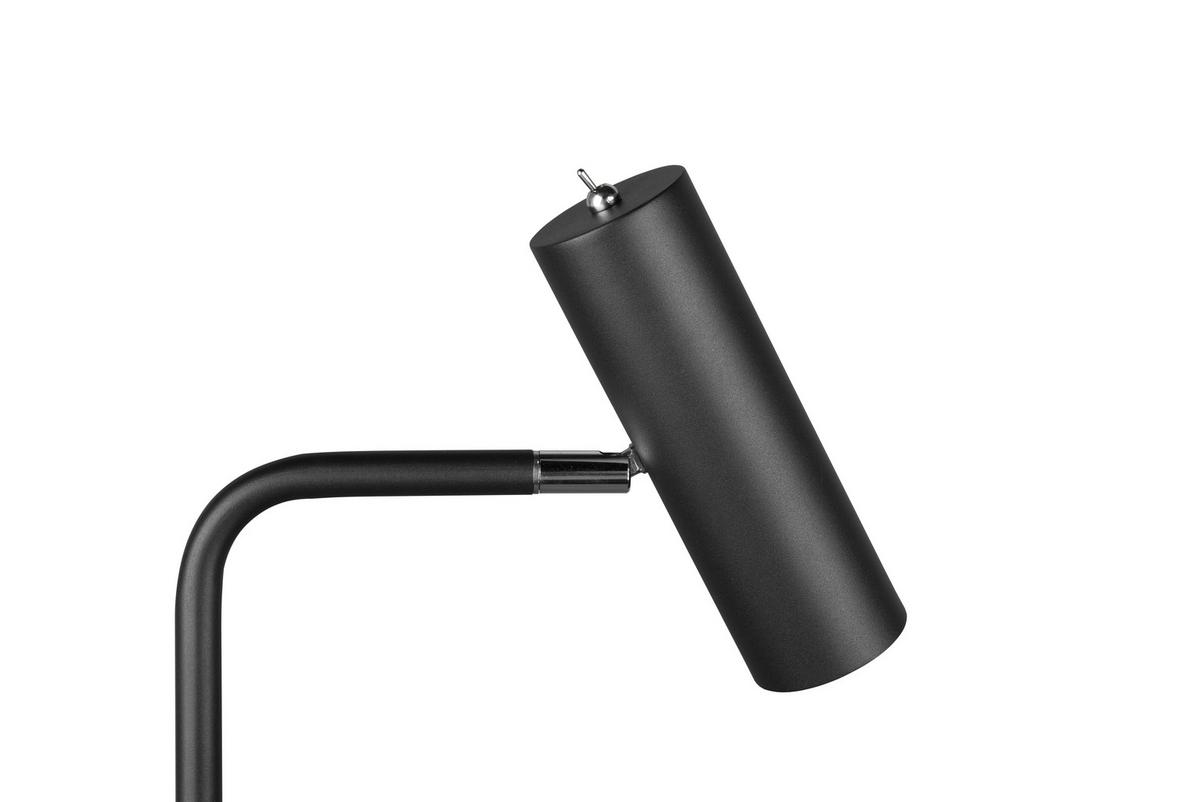 Stehlampe Cinque Schwarz Mit Kippschalter - Schwarz, Basics, Metall (151/23/39cm) - Trio Leuchten