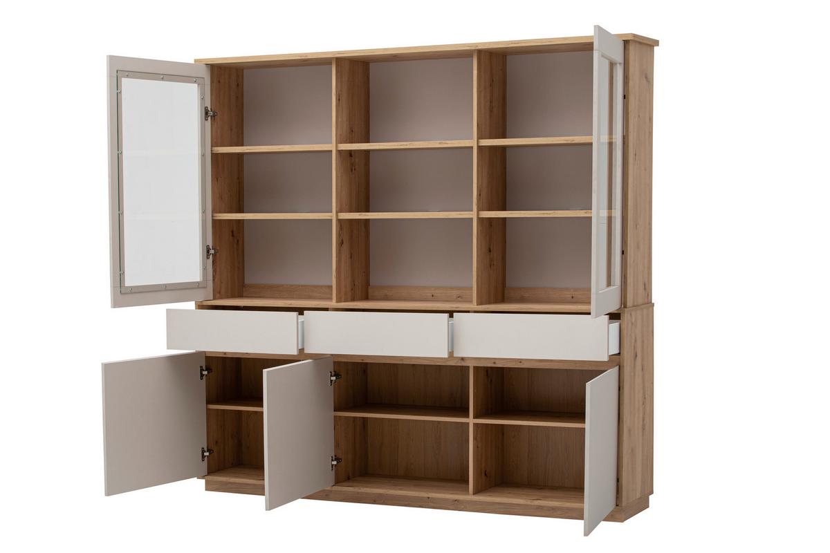 Buffet Sonora Kashmir/Eiche B: 202cm - Kaschmir/Eiche Artisan, Design, Holzwerkstoff (202/199/40cm) - MID.YOU