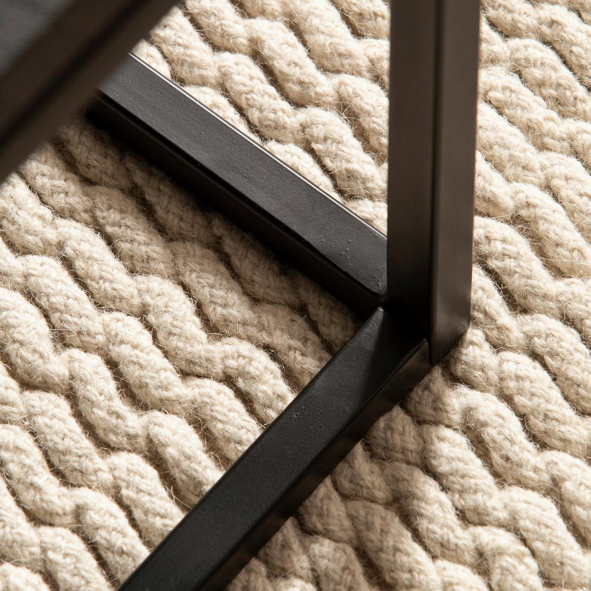 Konferenčný stolík, čierny - čierna, Design, kov/drevo (120/60/40cm) - Livetastic