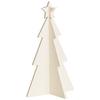 Dekobaum Karl - Beige/Braun, KONVENTIONELL, Holzwerkstoff (18cm)