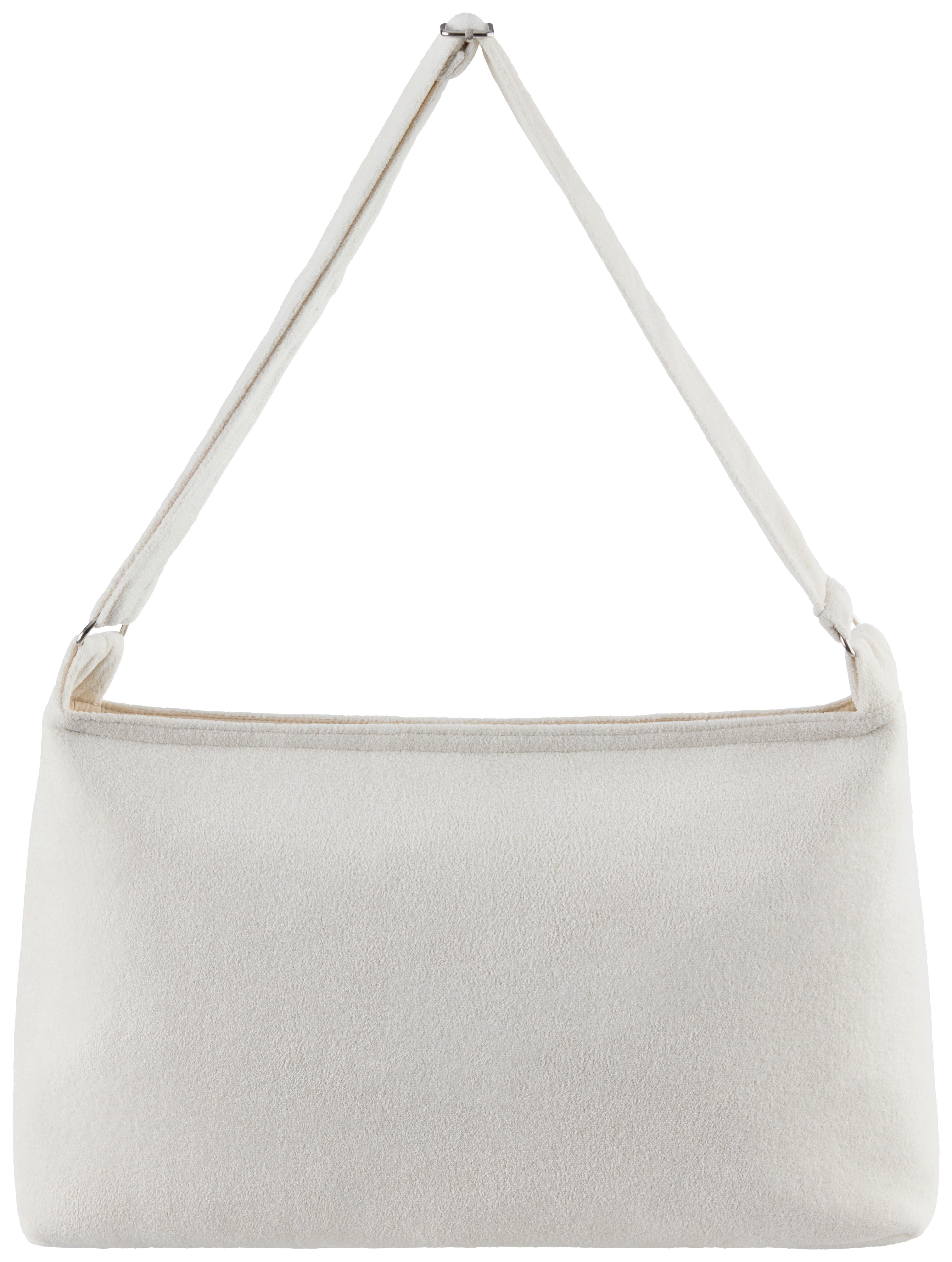 Handtasche Anika - Weiß, ROMANTIK / LANDHAUS, Textil (28/52/12cm) - James Wood