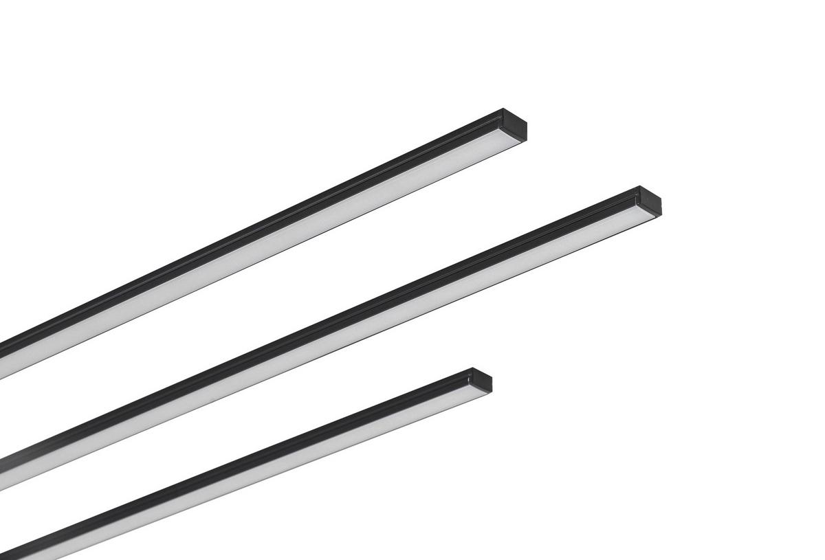 LED SVĚTELNÝ BOX NUMIK - černá, Moderní, plast (50/75/1,3/0,7cm) - Mömax