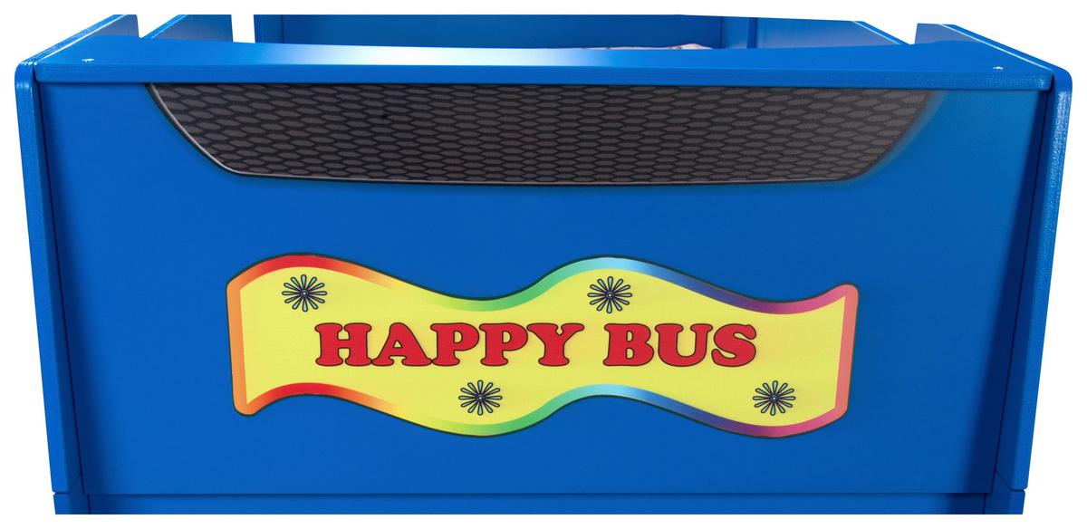 Autobett Happybus Doppeldecker Blau - Blau/Weiß, LIFESTYLE, Holz/Holzwerkstoff (90/190cm) - Livetastic