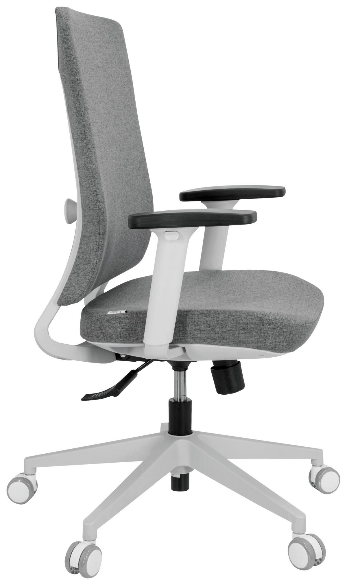 Drehstuhl Comfio Wp Grau Bis 120 Kg - Schwarz/Grau, Basics, Kunststoff/Textil (66/104/58cm) - MID.YOU
