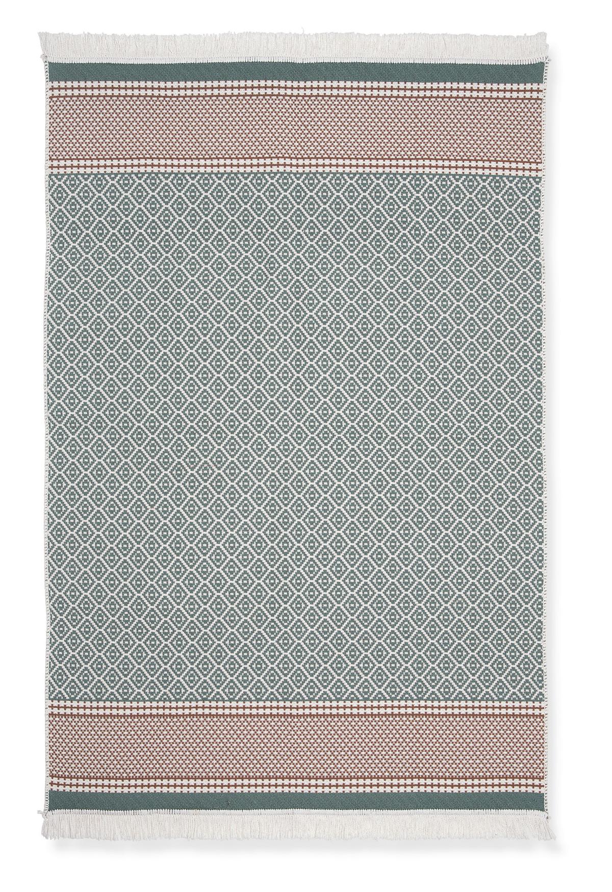 RUČNE TKANÝ KOBEREC Azteca 1, 80/150cm - zelená, Modern, textil (80/150cm) - Mömax