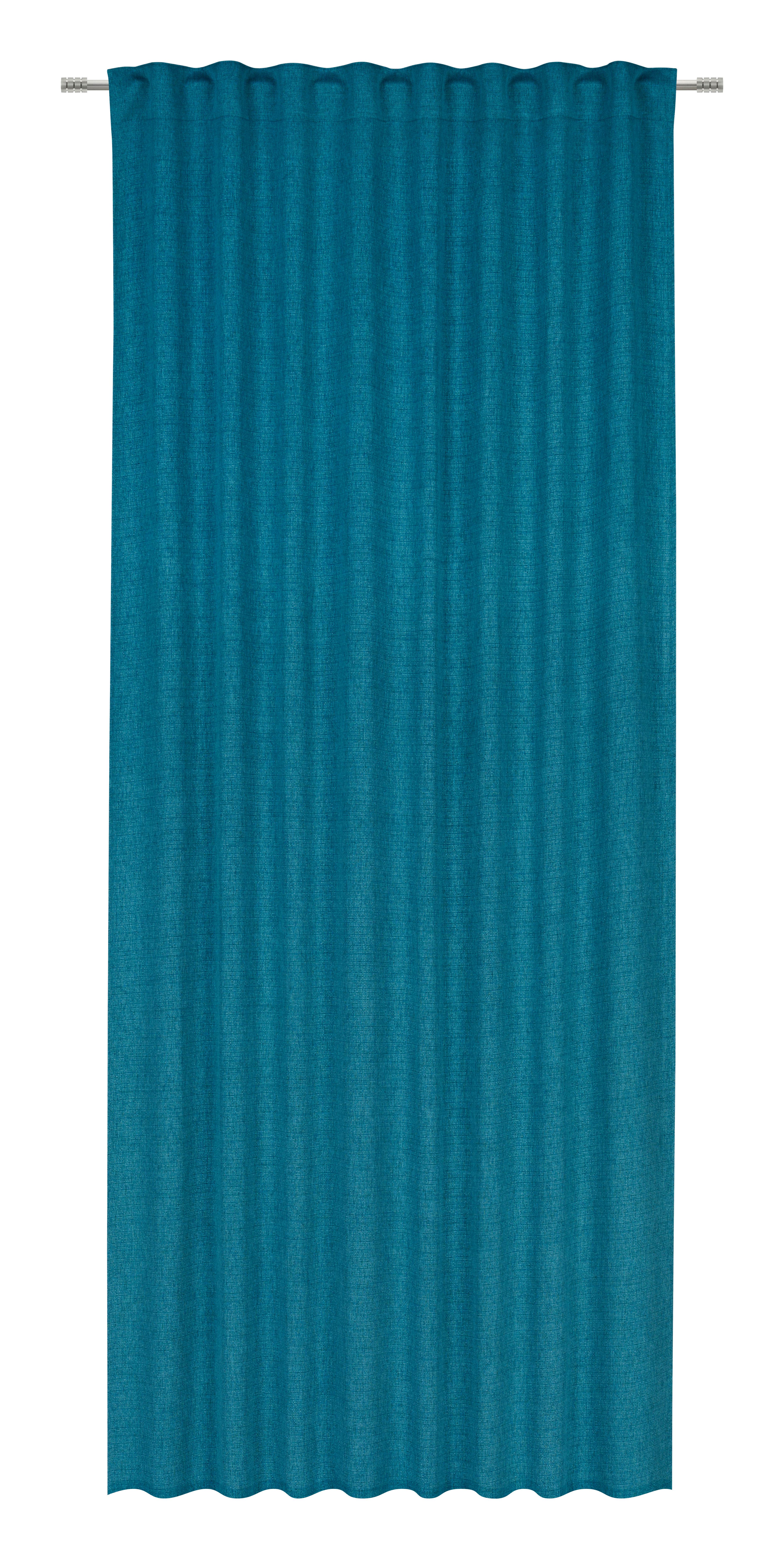 Sötétítőfüggöny Anna Kb. 135/245cm - olajkék, Romantik / Landhaus, textil (135/245cm) - James Wood