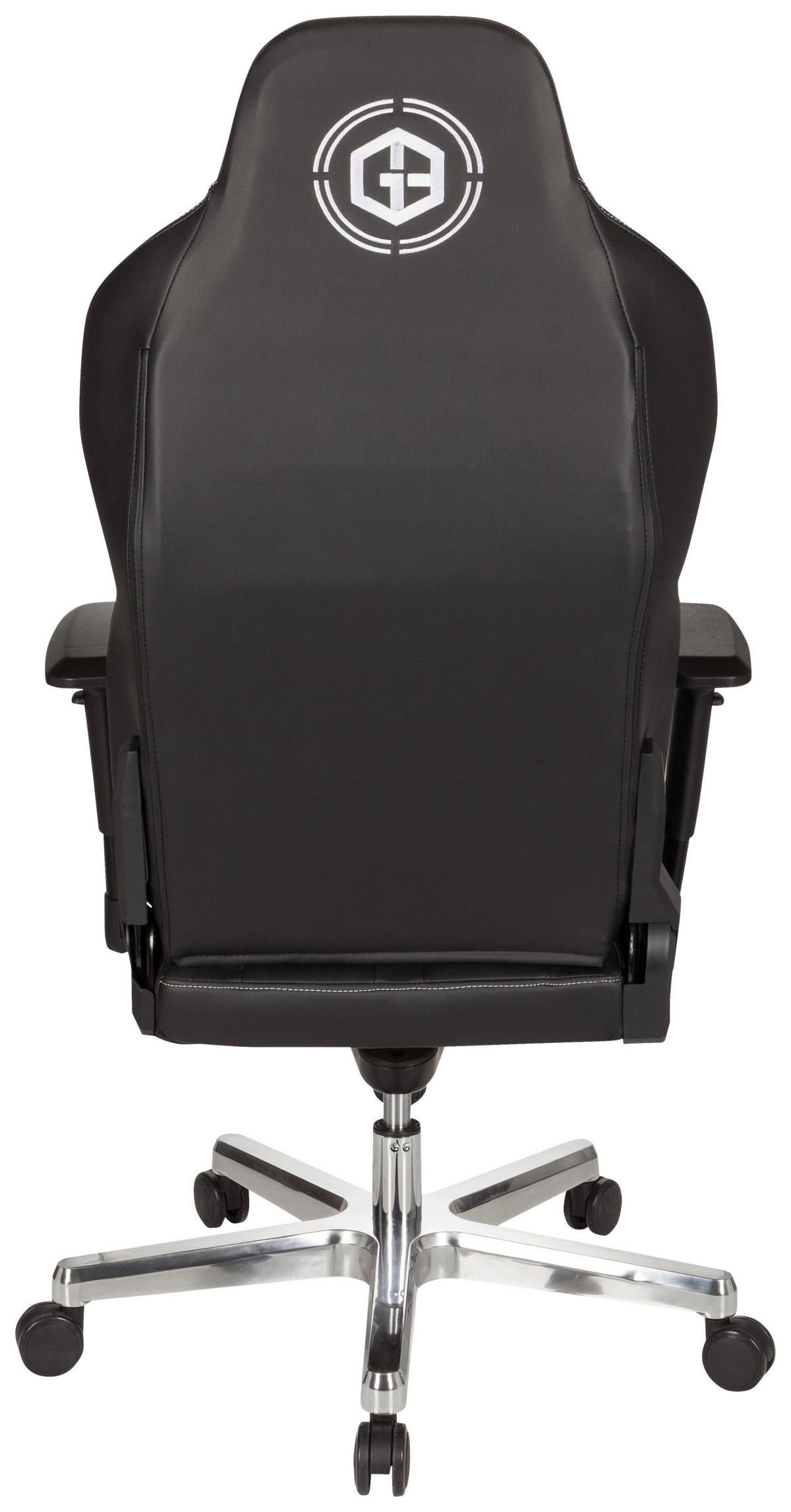 Gamingstuhl Gamebreaker Colossus Schwarz - Alufarben/Schwarz, MODERN, Kunststoff/Textil (70/139/58cm) - MID.YOU