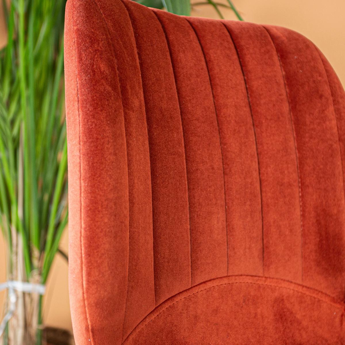 Stuhl-set Barron - Rot/Schwarz, Design, Textil/Metall (47/82/55cm) - MID.YOU