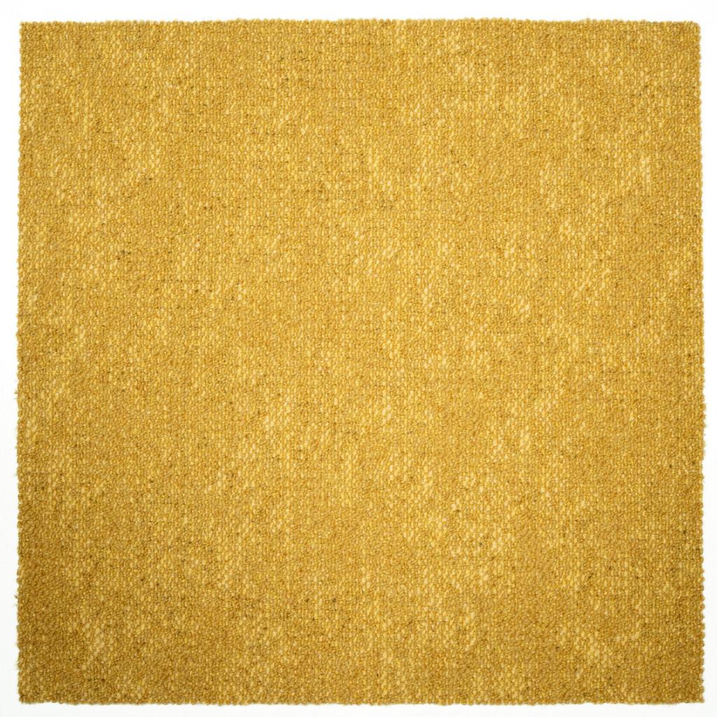 Teppichfliese Hellgelb Marble 50x50 cm Florhöhe 3 mm