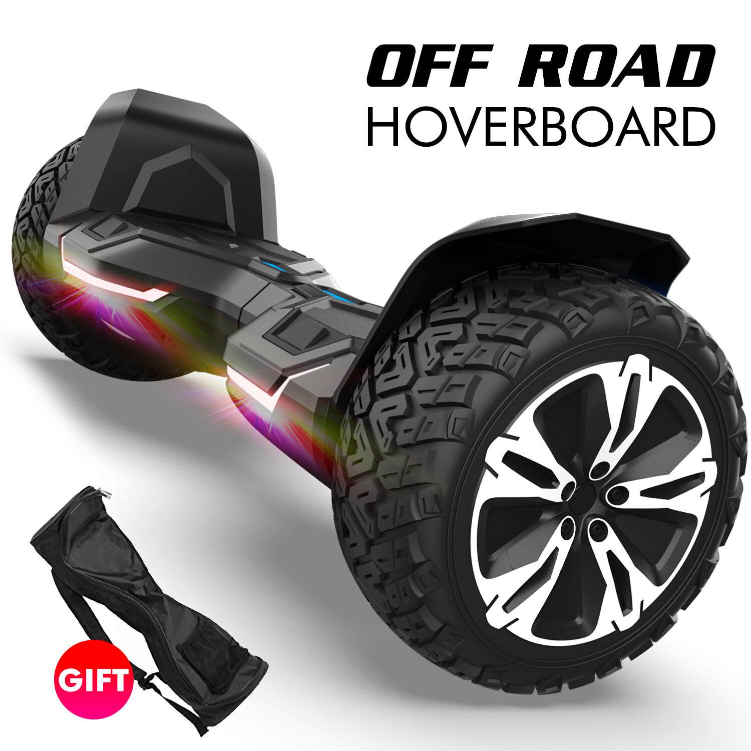 Self-balancing Scooter Warrior Offroad L: 63 Cm, Led-Lichter - Schwarz, Basics, Kunststoff/Metall (63/23,5/23,5cm)