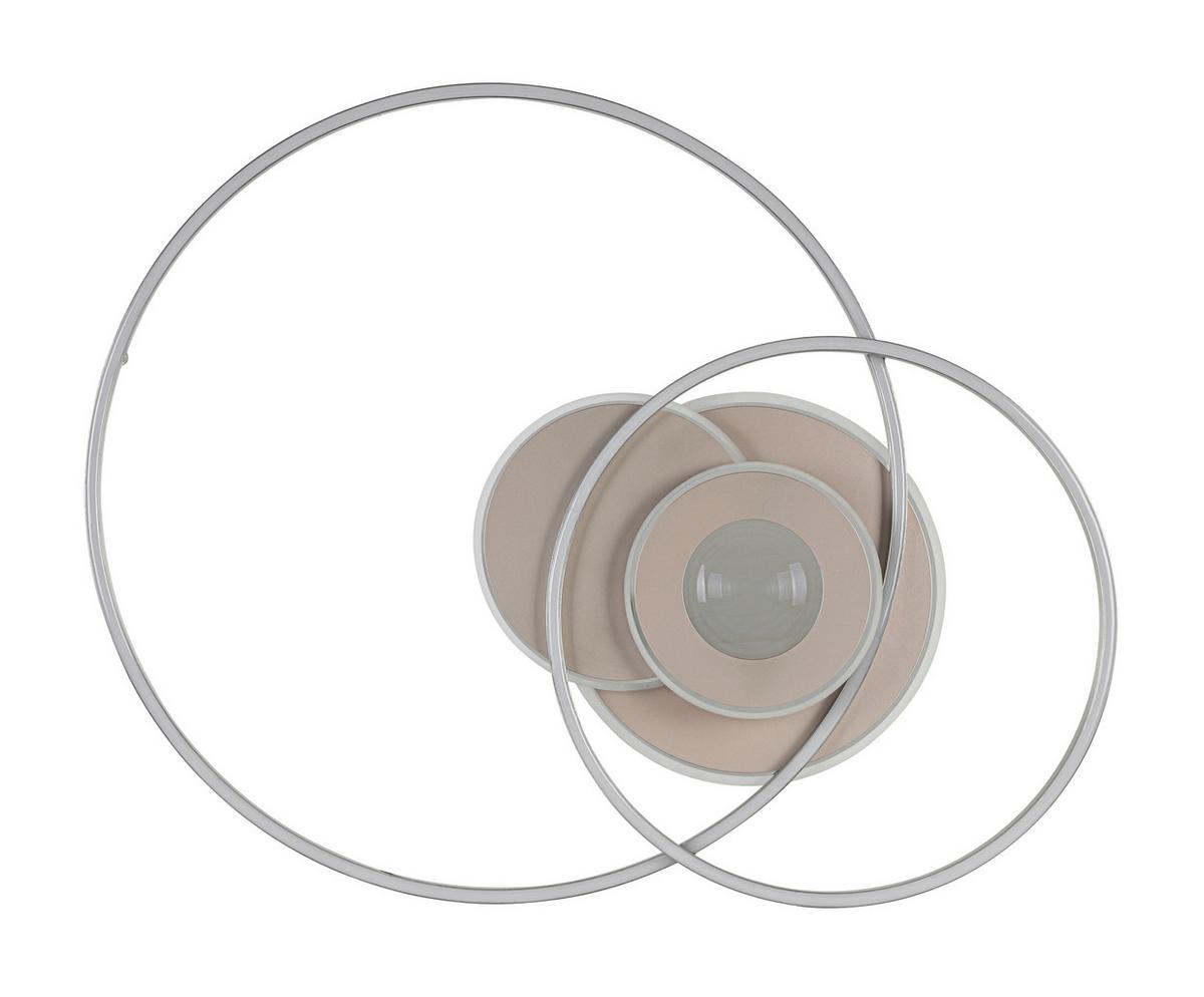 LED-Deckenleuchte Celine - Chromfarben/Champagner, Basics, Kunststoff/Metall (65/83/7cm) - Luca Bessoni