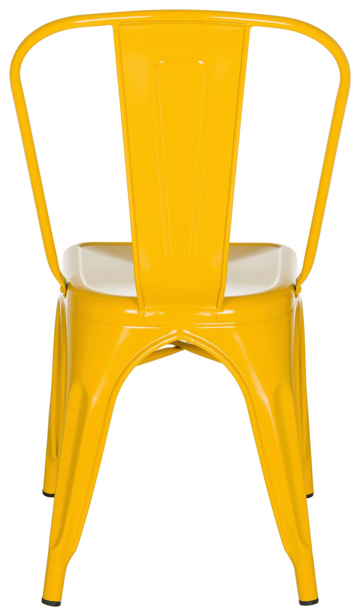 Stuhl Vantaggio Comfort Stapelbar Gelb Bis 150 Kg - Gelb, Basics, Metall (44/84/54cm) - MID.YOU