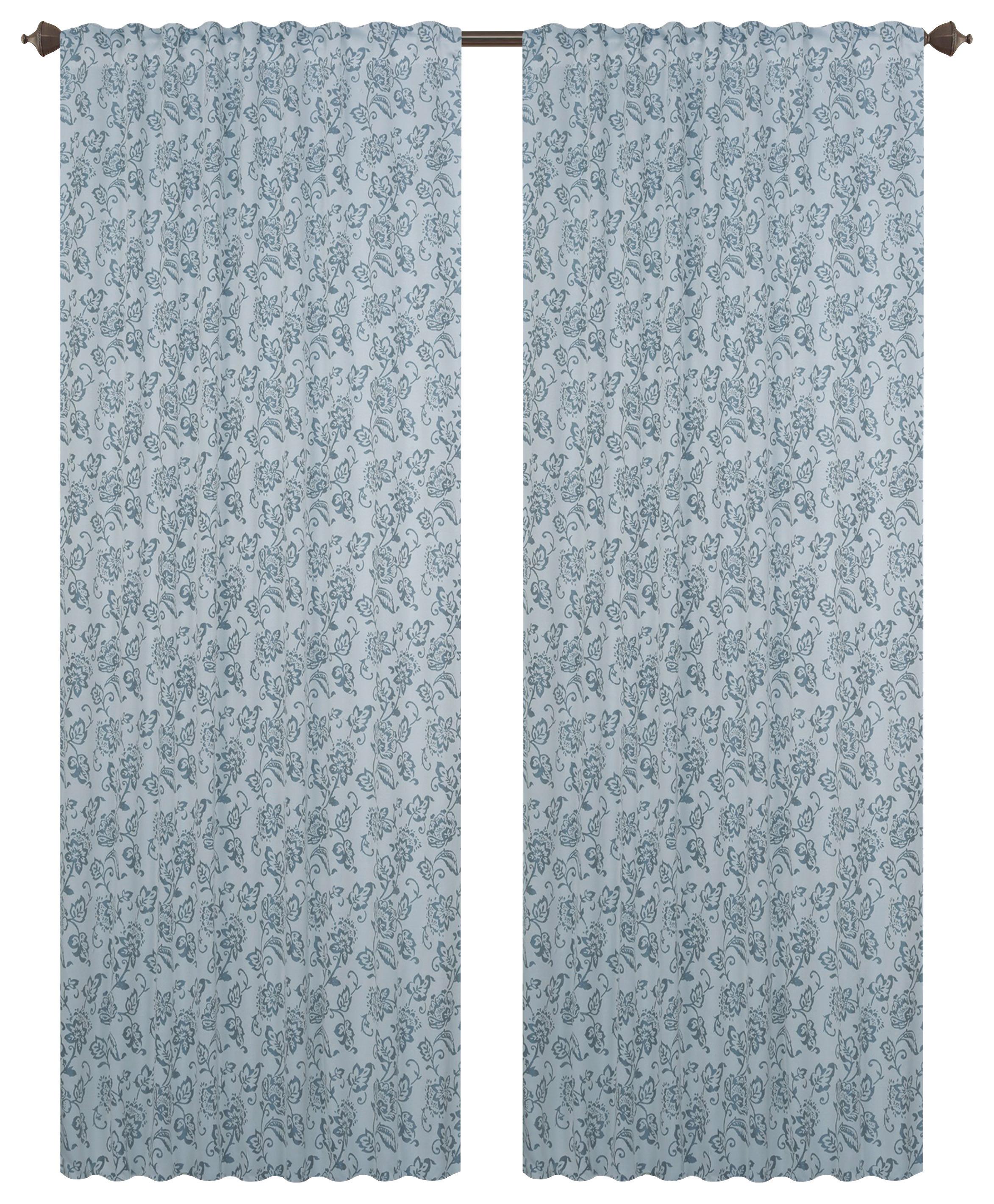 Fertigvorhang Charlotte - Grau, ROMANTIK / LANDHAUS, Textil (140/245cm) - James Wood
