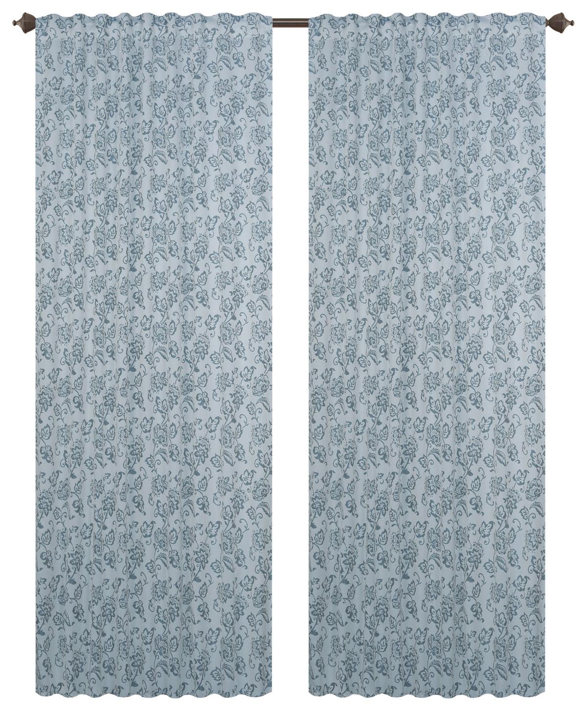 Fertigvorhang Charlotte - Grau, ROMANTIK / LANDHAUS, Textil (140/245cm) - James Wood
