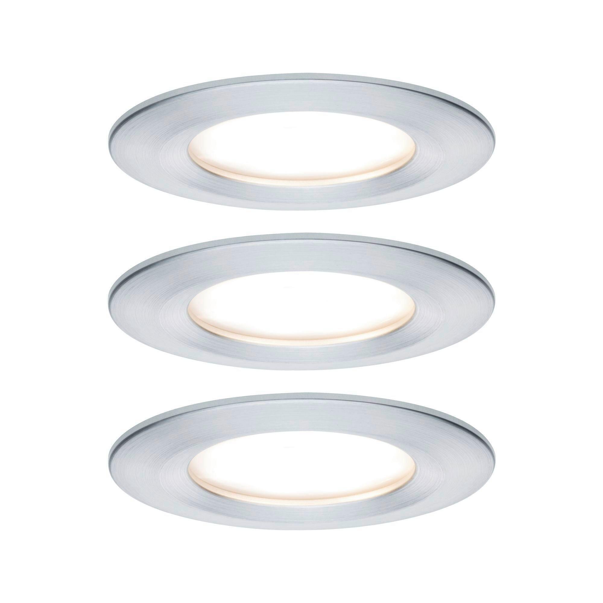 Deckenleuchte 3er-Set Ø 8,4 cm, dimmbar, Rund - Basics (8,4cm) - Paulmann