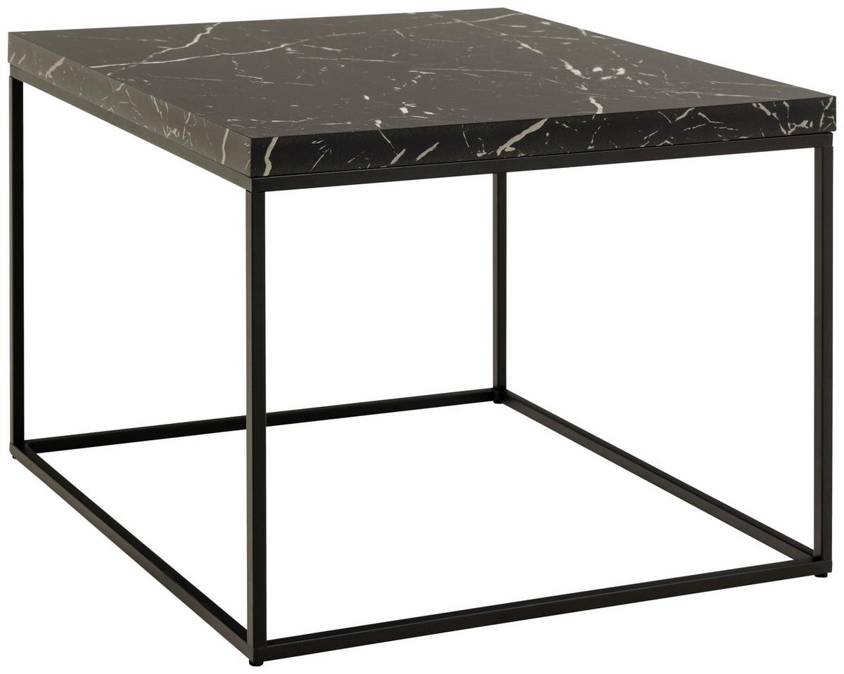 Konferenčný stolík BAROSSA 60x60cm - čierna, Design, kov/kompozitné drevo (60/60/45cm) - Livetastic